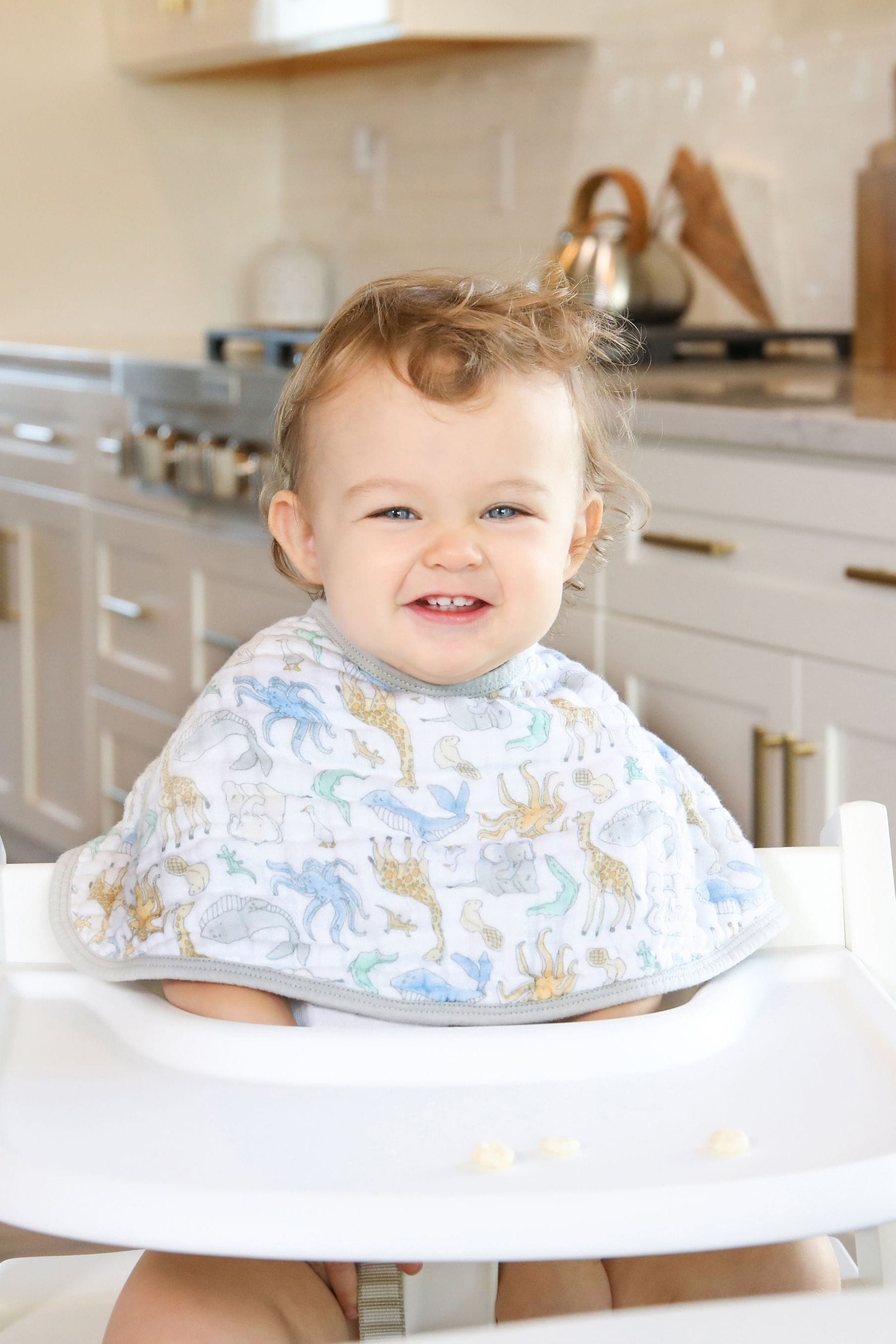 Buy Aden + Anais Baby Essentials White Cotton Muslin Natural History Burpy Bib from Next Ireland