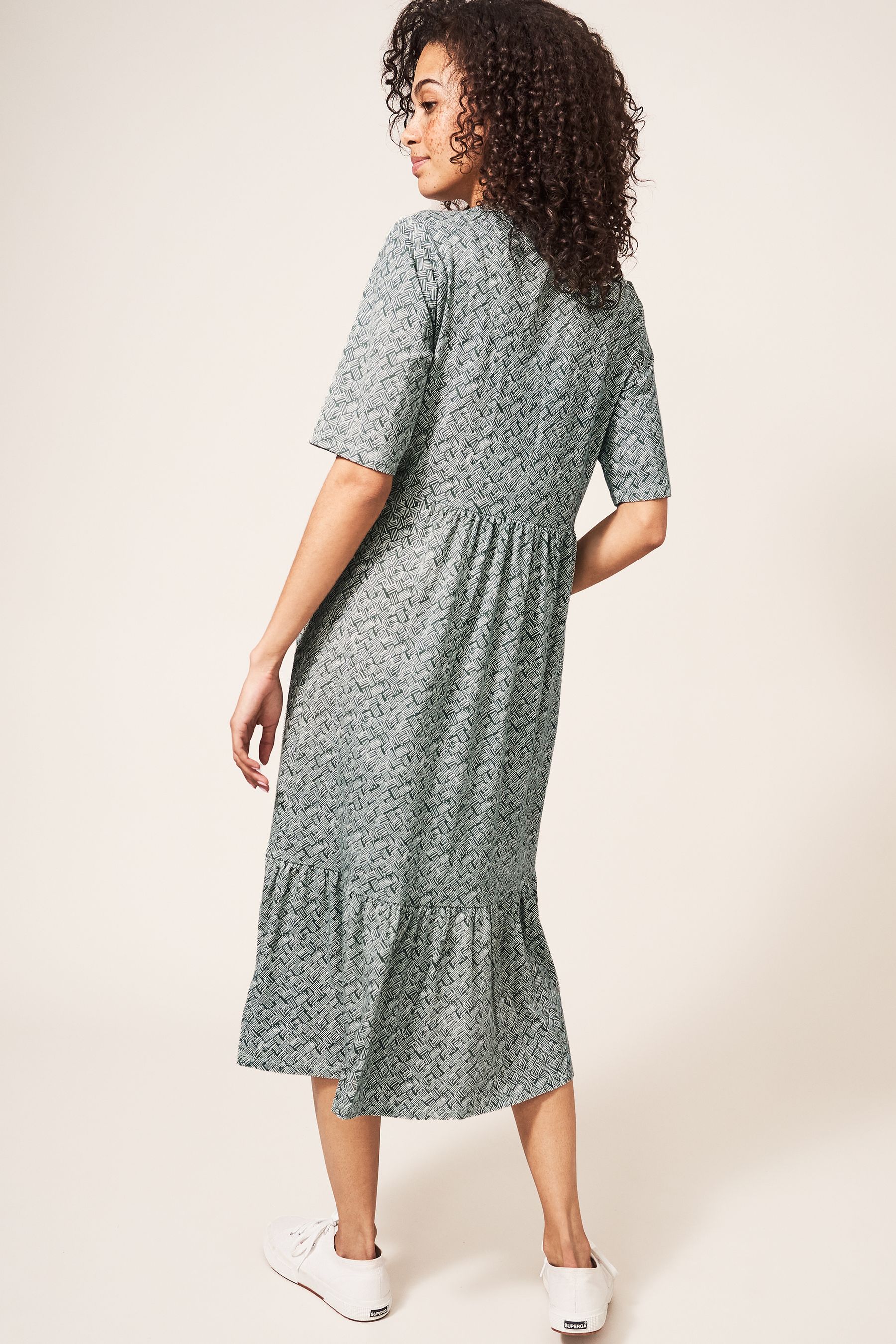 Buy White Stuff Green Naya Jersey Dress from Next Ireland