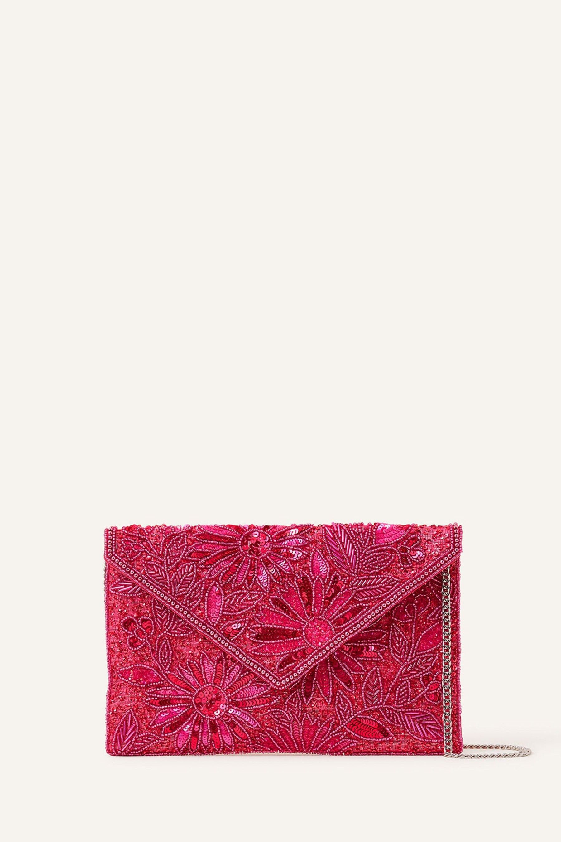 Buy Accessorize Pink Tara Embellished Classic Clutch Bag from Next Ireland