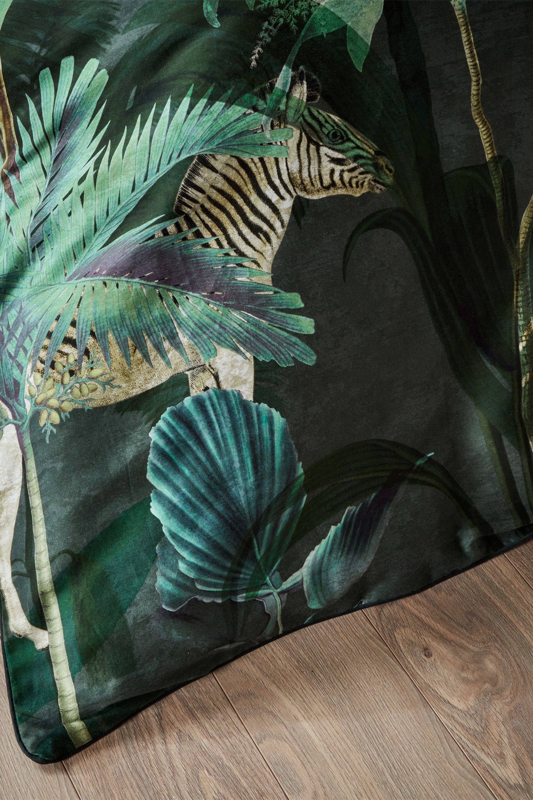 Riva Paoletti Riva Hoe Botanist Duvet Cover Set-Cotton-Black/ulti