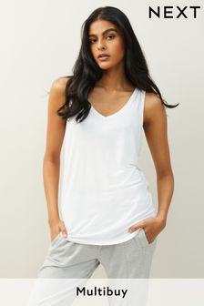 White Slouch Vest