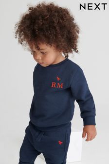 Personalised  Navy Blue Crew & Joggers Jersey Set