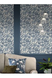 Dark Seaspray Blue Adain Palace Wallpaper