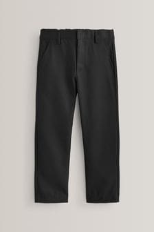 Black Plus Waist School Formal Straight Trousers (3-17yrs)