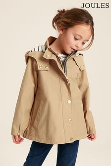 Joules Meadow Stone Lightweight Raincoat With Hood