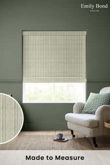 Emily Bond Sage Green George Stripe Made to Measure Roman Blinds