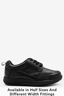 Boys Wide Fit School Shoes | Leather 