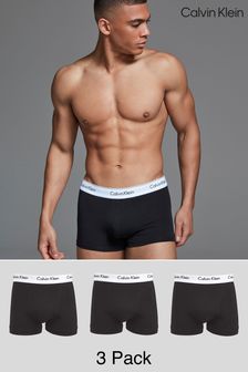 Calvin Klein Black/White Trunks 3 Pack