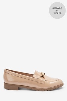 nude colour loafers