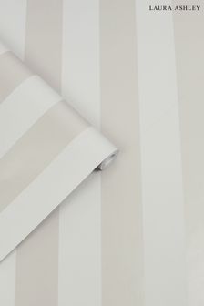 Silver Lille Matte Stripe Lille Perlised Stripe Wallpaper