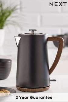 Black Bronx Wood Effect Kettle