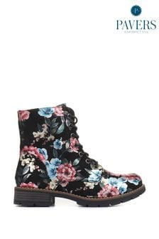 Ladies floral ankle boots uk