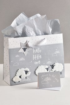 Unisex Sheep Card and Gift Bag