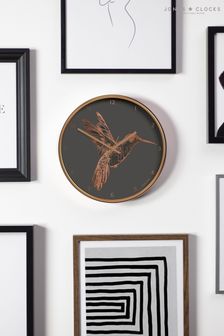 Jones Clocks Copper Academy Copper Hummingbird Wall Clock