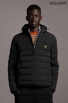 Lyle \u0026 Scott Jet Black Lightweight Puffer Jacket