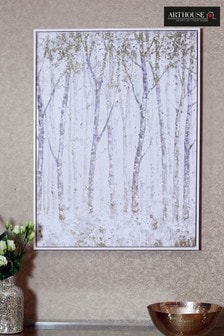 Arthouse Natural Glitter Trees Capped Canvas