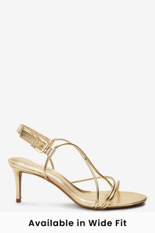 golden strap sandals