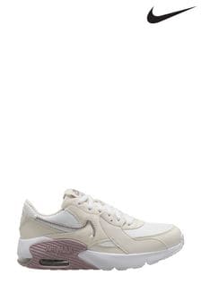 Nike White Youth Air Max Excee Trainers