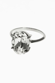 Sterling Silver Preciosa Mega Crystal Ring