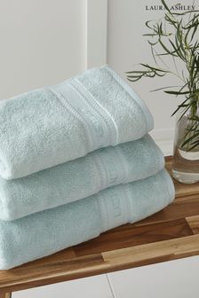 Duck Egg Blue Luxury Cotton Embroidered Towel