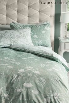 Sage Green Parterre Duvet Cover And Pillowcase Set
