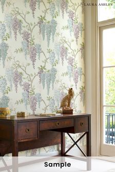 Pale Iris Wisteria Wallpaper Sample