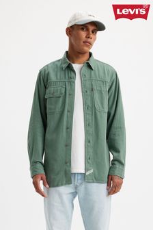 Levi's® Olie Forest Garment Dye Long Sleeve Auburn Worker Shirt