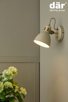 Dar Lighting Cream Frederick Single Spotlight