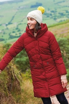 Red Recycled Padded Coat