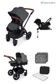 Grey Ickle Bubba Stomp V3 AIO Isofix Pushchair