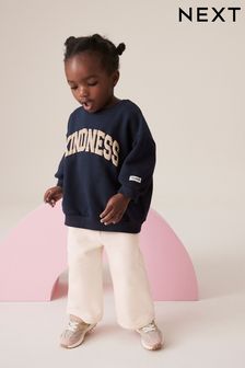 Navy Kindness Crew and Joggers Set (3mths-7yrs)