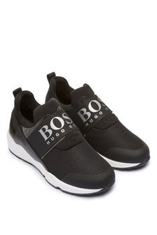 all black designer trainers