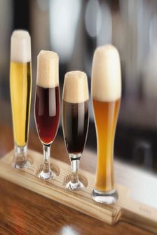 Jeray Clear Final Touch Wooden 6 Piece Beer Tasting Set