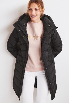 Black Recycled Padded Coat
