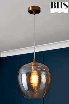 Visconte by BHS Brass Sarno 1 Light Ceiling Light Pendant