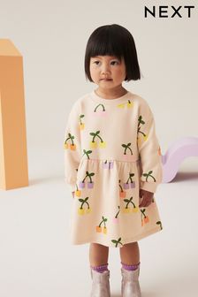 Multi Long Sleeve Jumper Dress (3mths-7yrs)