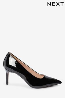 black court shoes mid heel