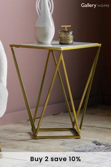 Gallery Home Gold Hayward Side Table