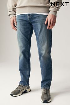 Blue Mid Vintage Straight Fit Motion Flex Jeans