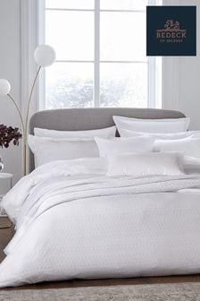 Bedeck Of Belfast White 300 Thread Count Cotton Kham Oxford Pillowcase