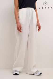 Kaffe Naya Wide White Trousers