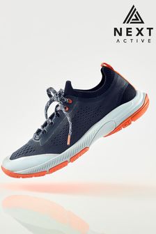 Navy & Orange Next Active Sports V254W Running Trainers
