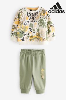 adidas Green Sweatshirt And Joggers Set