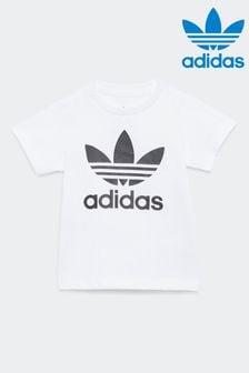 adidas White Kids Trefoil T-Shirt