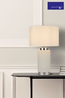 Searchlight White Kaffir Ceramic Table Lamp