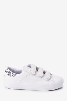 next girls white trainers