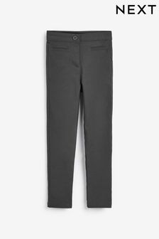 girls navy skinny trousers