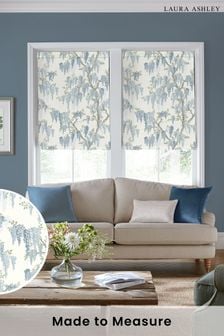 Newport Blue Wisteria Made to Measure Roman Blinds