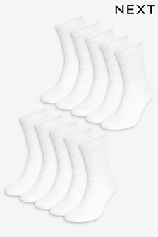 White 10 Pack Sports Socks