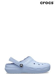 Crocs Pale Blue Toddler Classic Lined Clogs